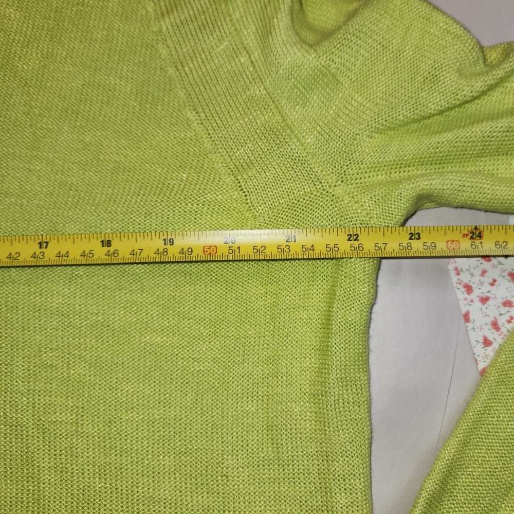 FREE PEOPLE Optimistic Tie Hem Oversized hooded Lined Blend V-Neck,Green, size S - Picture 9 of 10